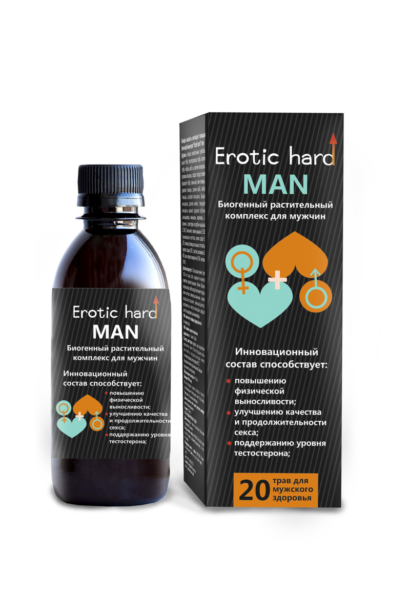 Концентрат биогенный для мужчин Erotic hard 250 мл 