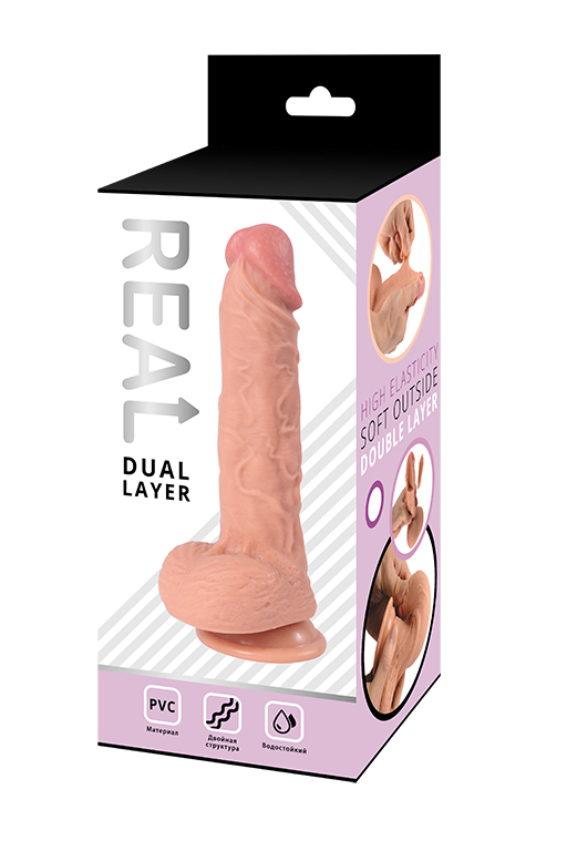 Купить Фаллоимитатор REAL Dual Layer 23.40 см в Секс шоп Тольятти Di'Amore si'