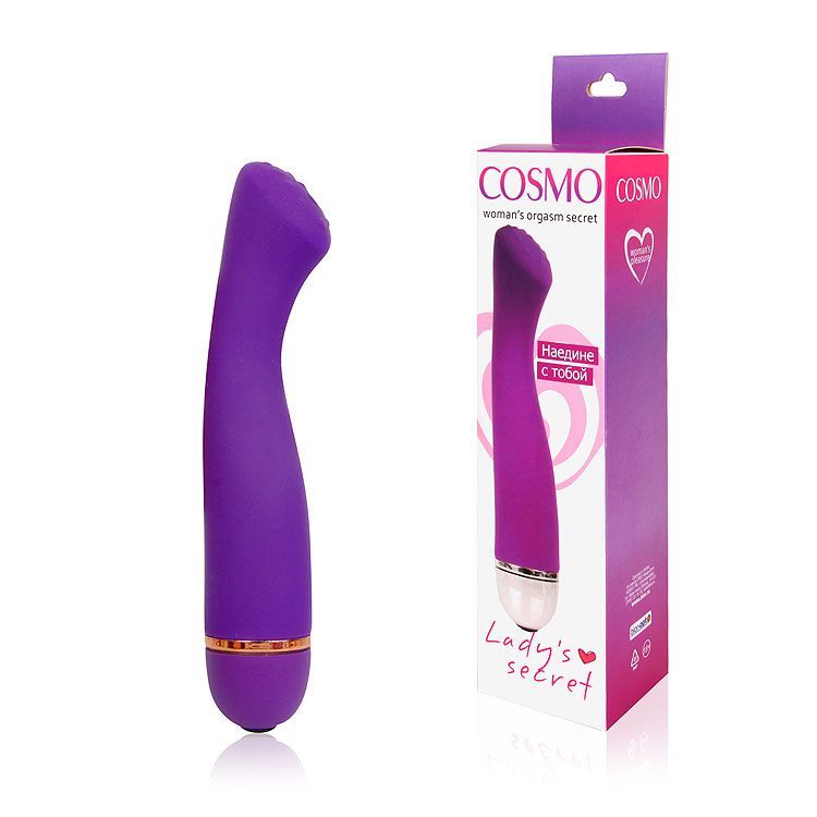Купить Фиолетовый вибратор Cosmo с 20 режимами вибрации 15.50 см. в Секс шоп Тольятти Di'Amore si'