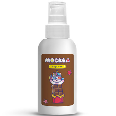 Москва Вкусная - гель для удовольствия с ароматом шоколада, 100 мл 