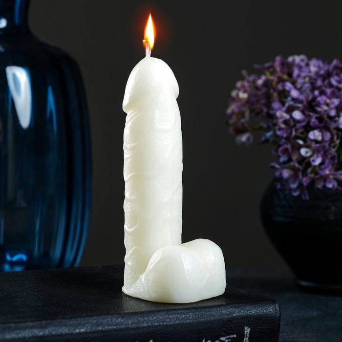 Фигурная свеча "Фаворит" молочная 12 см