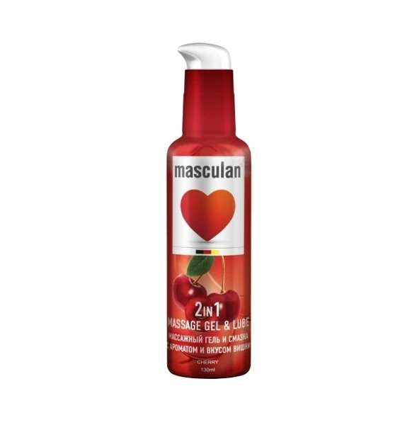 Смазка и массажный гель"Masculan Massage Gel & Lube Cherry" 130 мл 