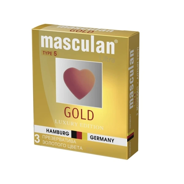 Презервативы золотые "Masculan, 5 Ultra Gold" №3 