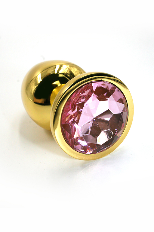 Купить Анальная пробка с нежно-розовым кристаллом Small 2.80 см в Секс шоп Тольятти Di'Amore si'