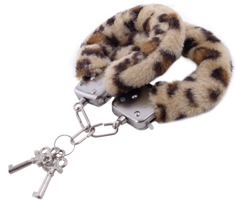 Купить Наручники с леопардовым принтом на опушке в Секс шоп Тольятти di'AMORE si'