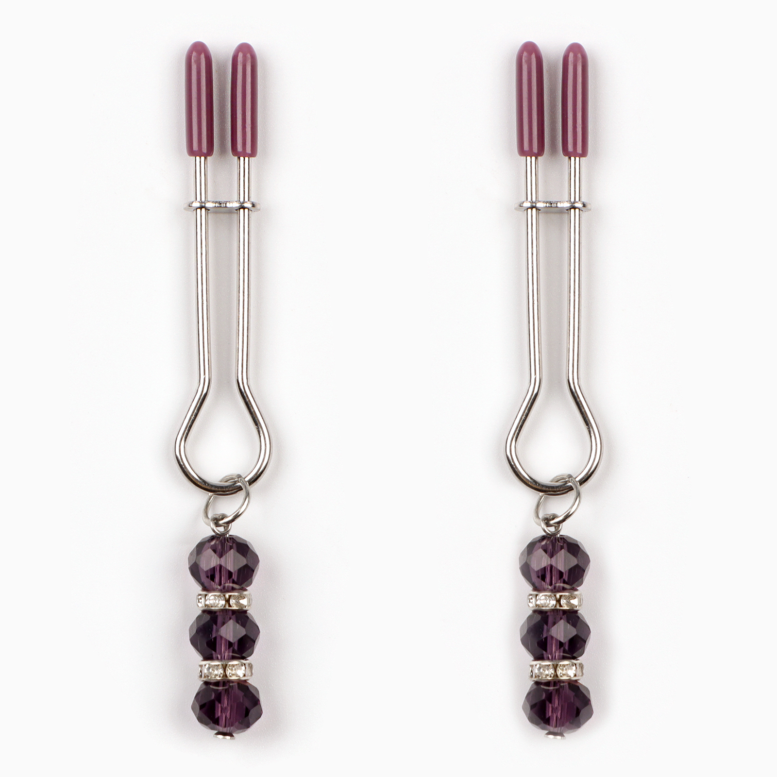 Зажимы для сосков с бусинами 