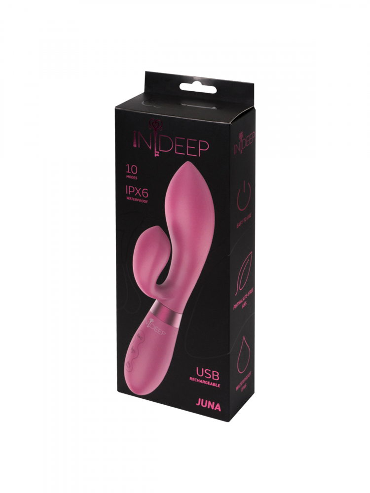 Вибратор-кролик Indeep Juna Magenta 21.50 см