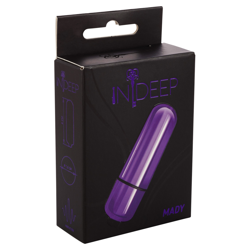 Вибропуля Indeep Mady Purple 6 см