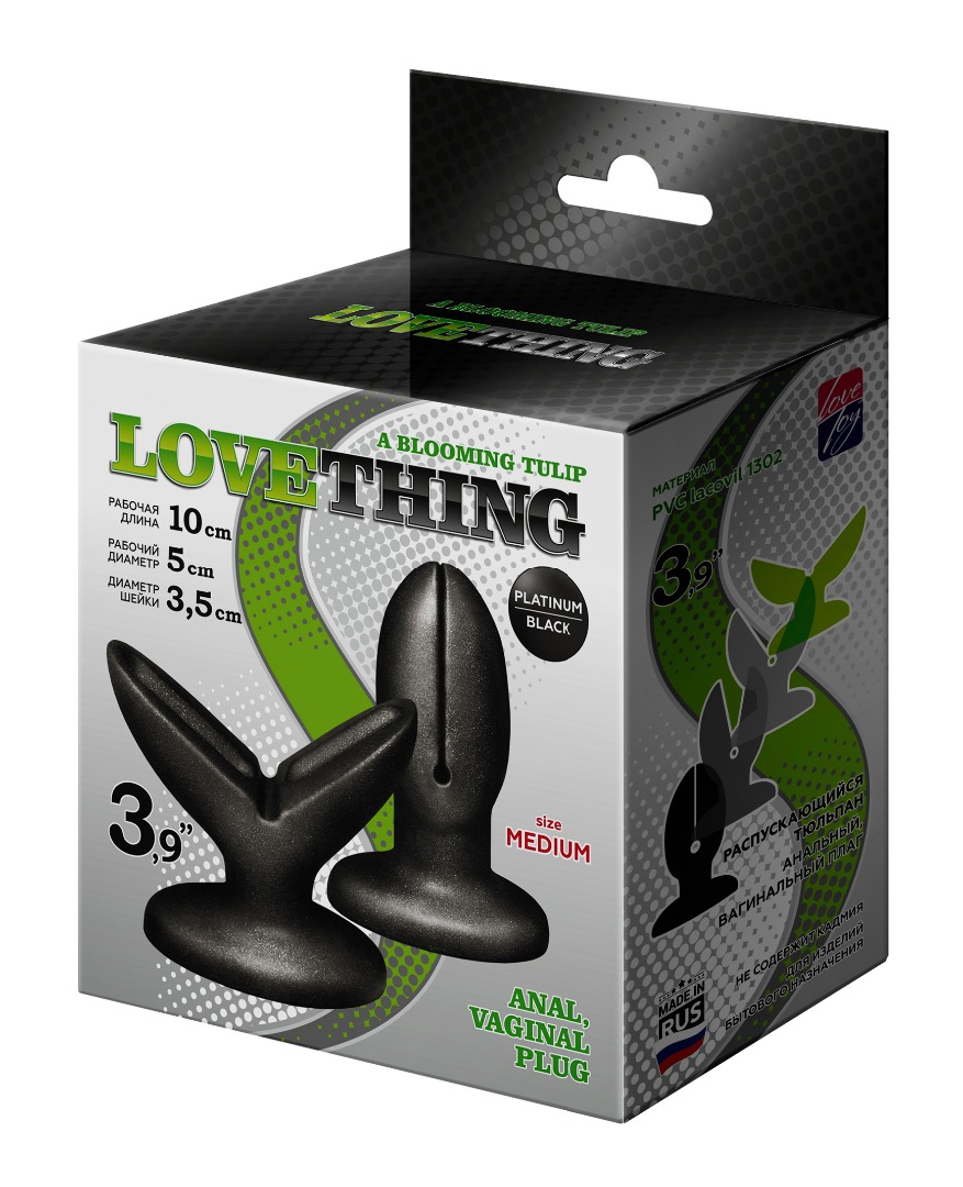 Анально - вагинальный плаг A BLOOMING TILUP 3, L 100 мм , D 50 мм