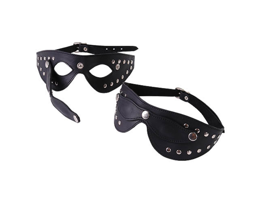 Купить Кожаная маска - трансформер в Секс шоп Тольятти Di'Amore si'
