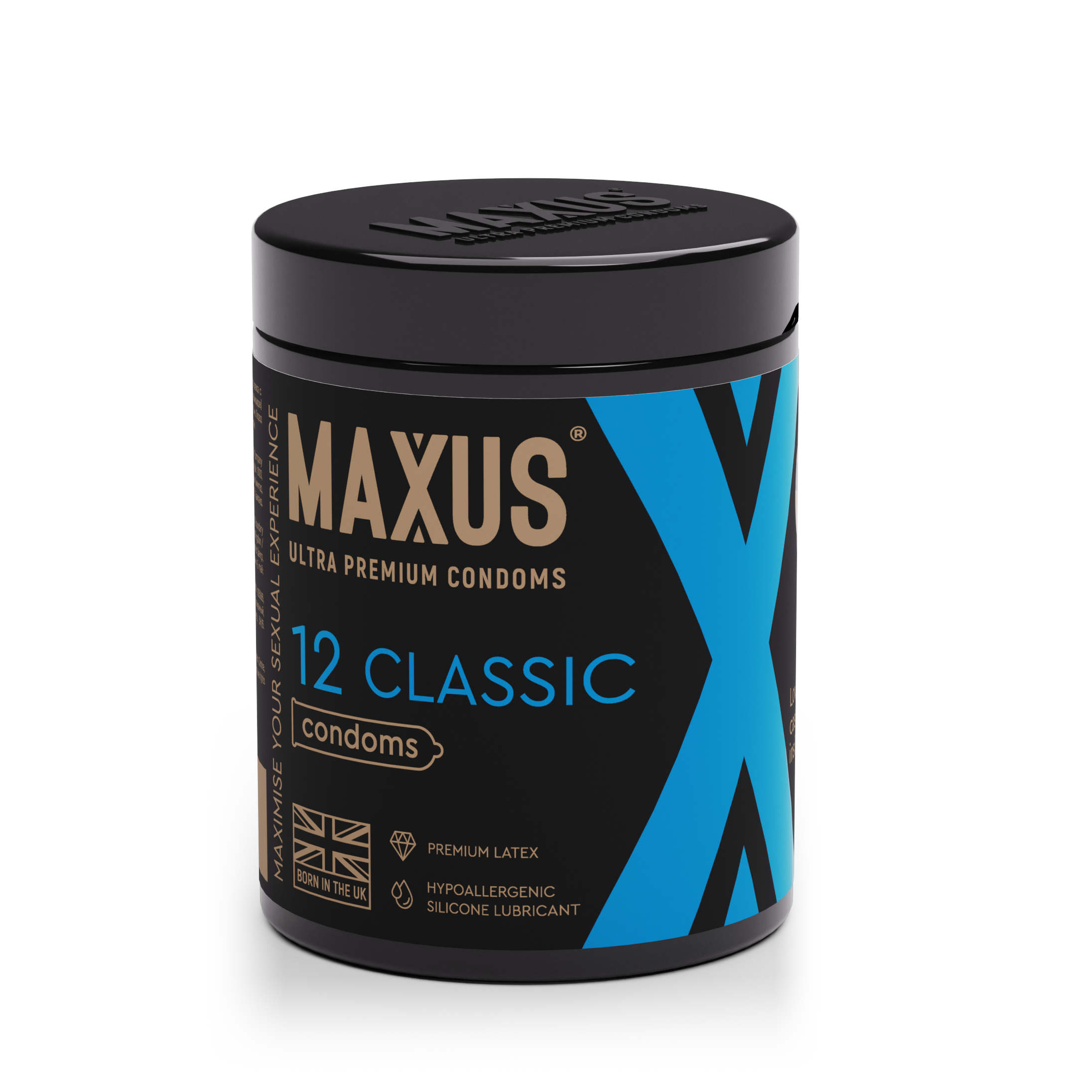 Презервативы MAXUS Classic №12 в железном кейсе X-Edition, 12 шт 