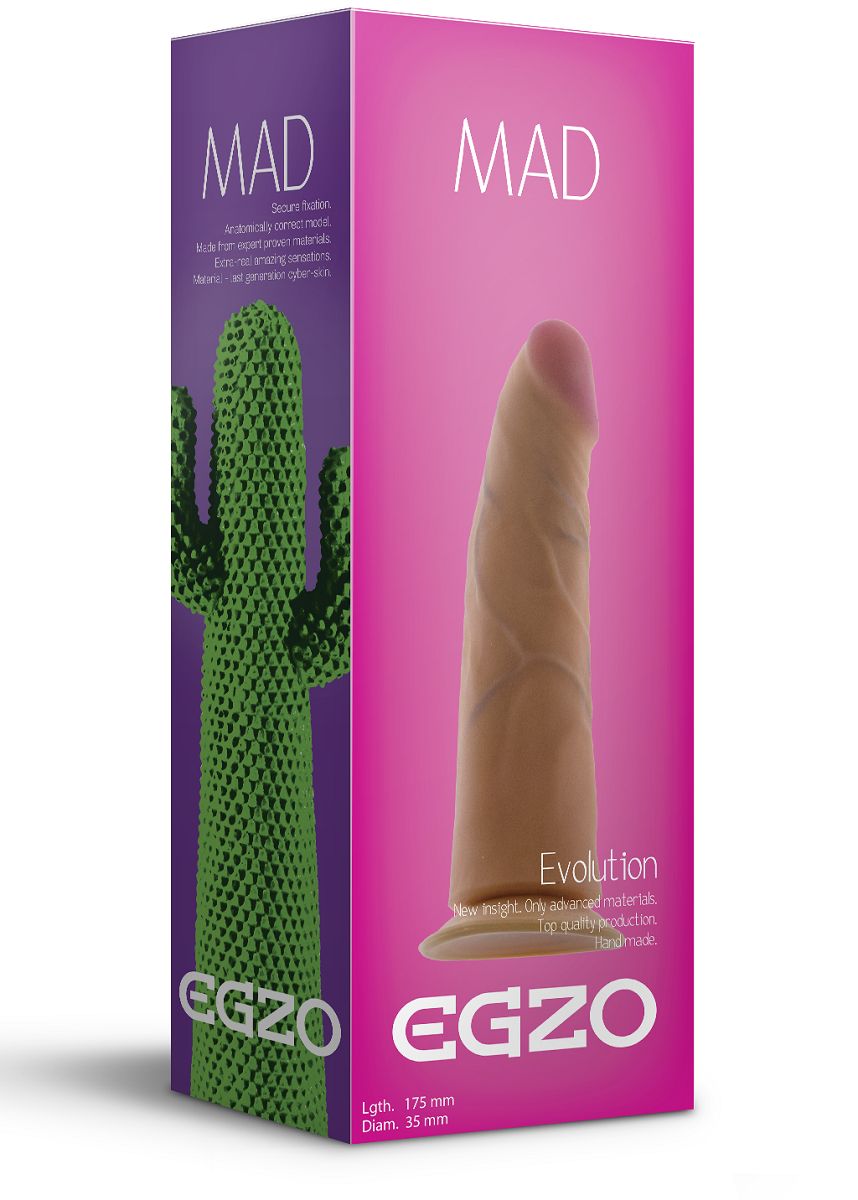 Фаллоимитатор Mad Cactus - 17,5 см