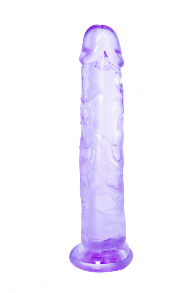 Прозрачный фаллоимитатор Distortion 18 см фиолетовый