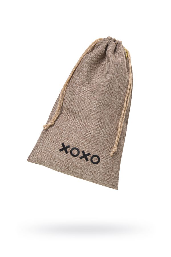 Купить Мешочек XOXO, текстиль, коричневый, 24,5*14 см в Секс шоп Тольятти Di'Amore si'