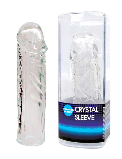 Закрытая прозрачная насадка Crystal sleeve - 12.50 см
