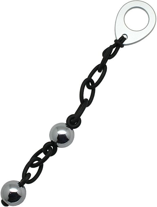 Купить Серебристые вагинальные шарики Love in Chains на силиконовой цепочке в Секс шоп Тольятти Di'Amore si'