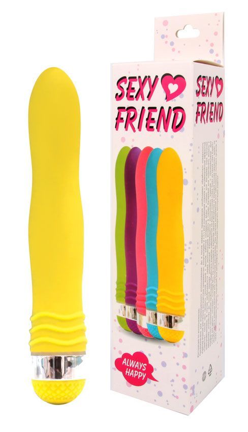 Эргономичный вибратор Sexy Friend - 17.50 см