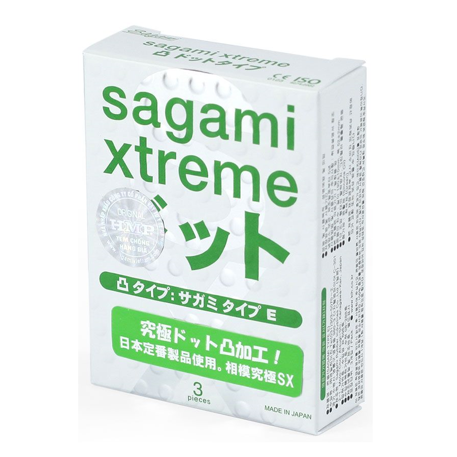 Презервативы Sagami Xtreme Type-E латексные, с точечной текстурой 3 шт 