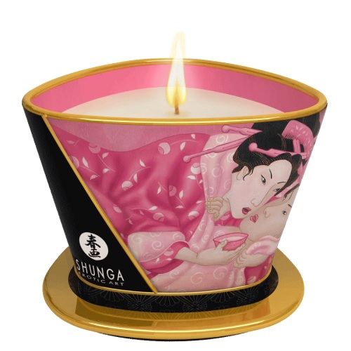 Купить Массажная свеча Rose Petals с ароматом розы - 170 мл в Секс шоп Тольятти Di'Amore si'