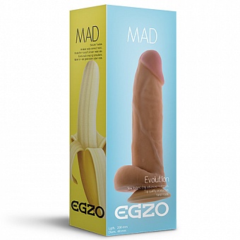 Ультра реалистичный фаллоимитатор Mad Banana - 20 см