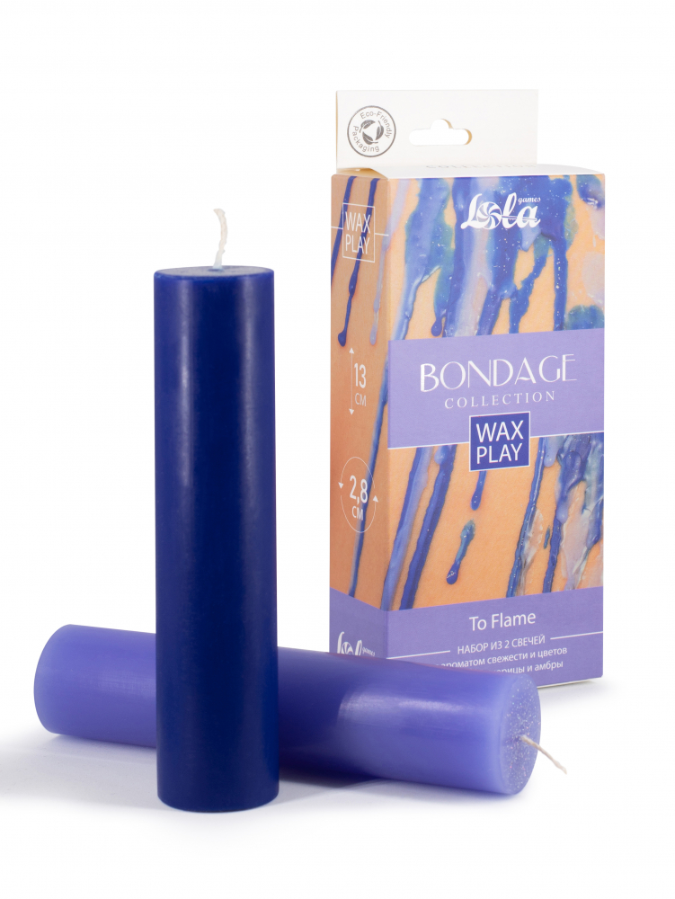 Купить Набор из 2 Wax Play свечей Bondage To Flame в Секс шоп Тольятти Di'Amore si'