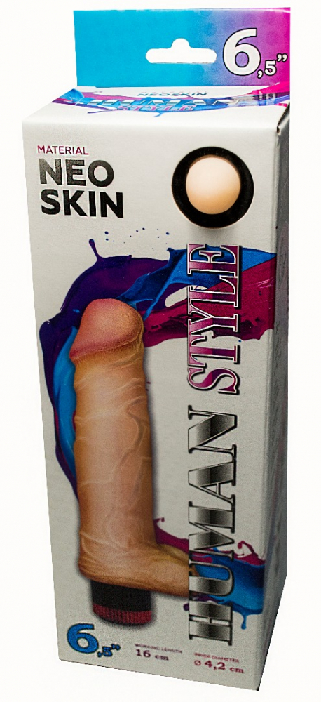 Вибратор реалистик HUMAN STYLE 16 см