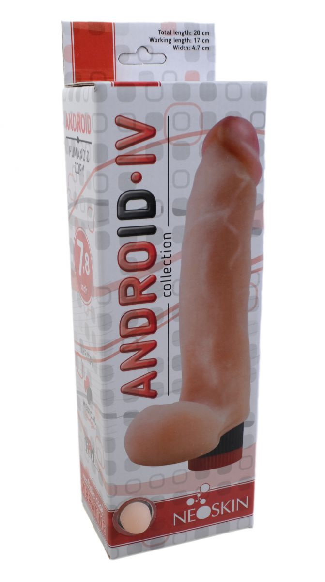 Купить Телесный вибратор ANDROID Collection-IV 20 см в Секс шоп Тольятти Di'Amore si'