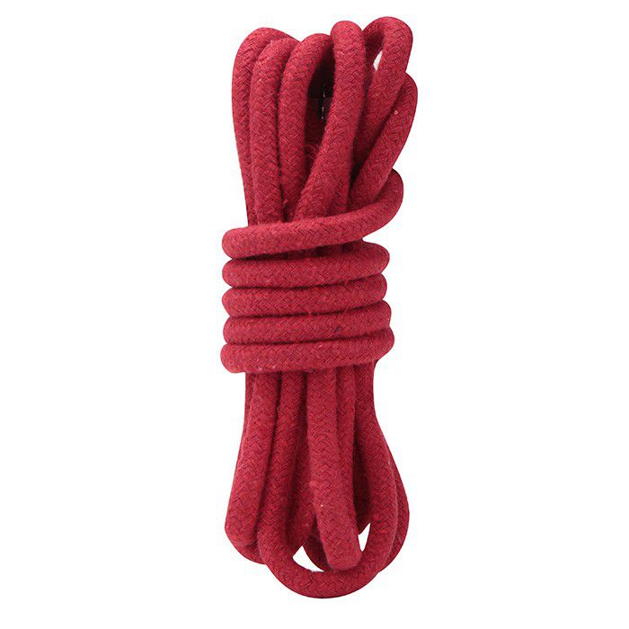 Красная хлопковая веревка для связывания - 3 м 
