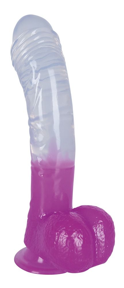 Прозрачно-фиолетовый фаллоимитатор Ready Mate 16.50 см