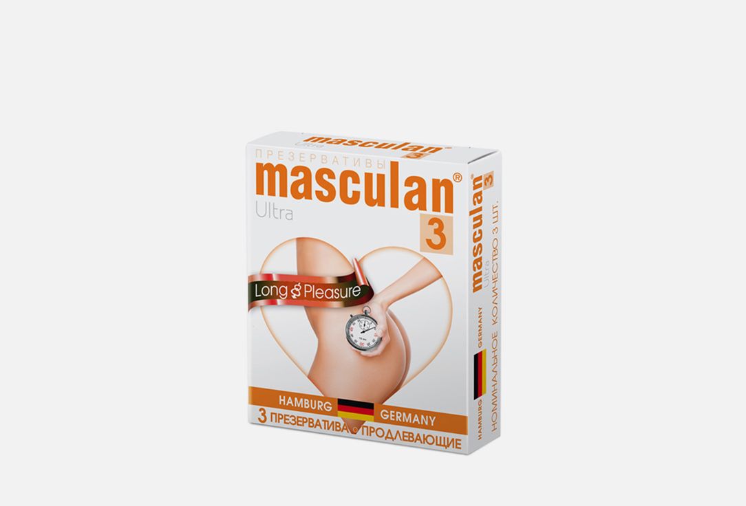 Презервативы "Masculan, 3 Ultra Long Pleasure" №3, продлевающие 