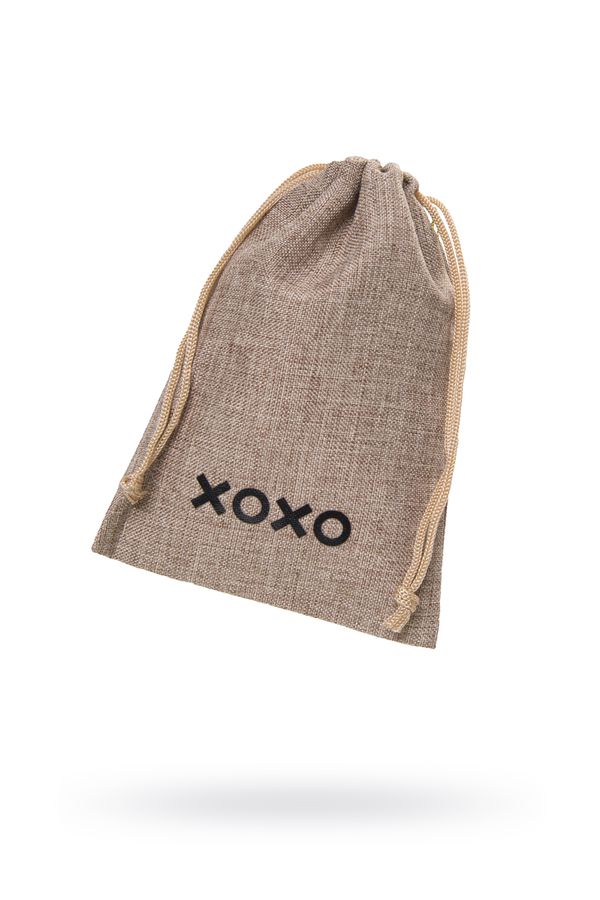 Купить Мешочек XOXO, текстиль, коричневый, 18*12,5 см в Секс шоп Тольятти Di'Amore si'