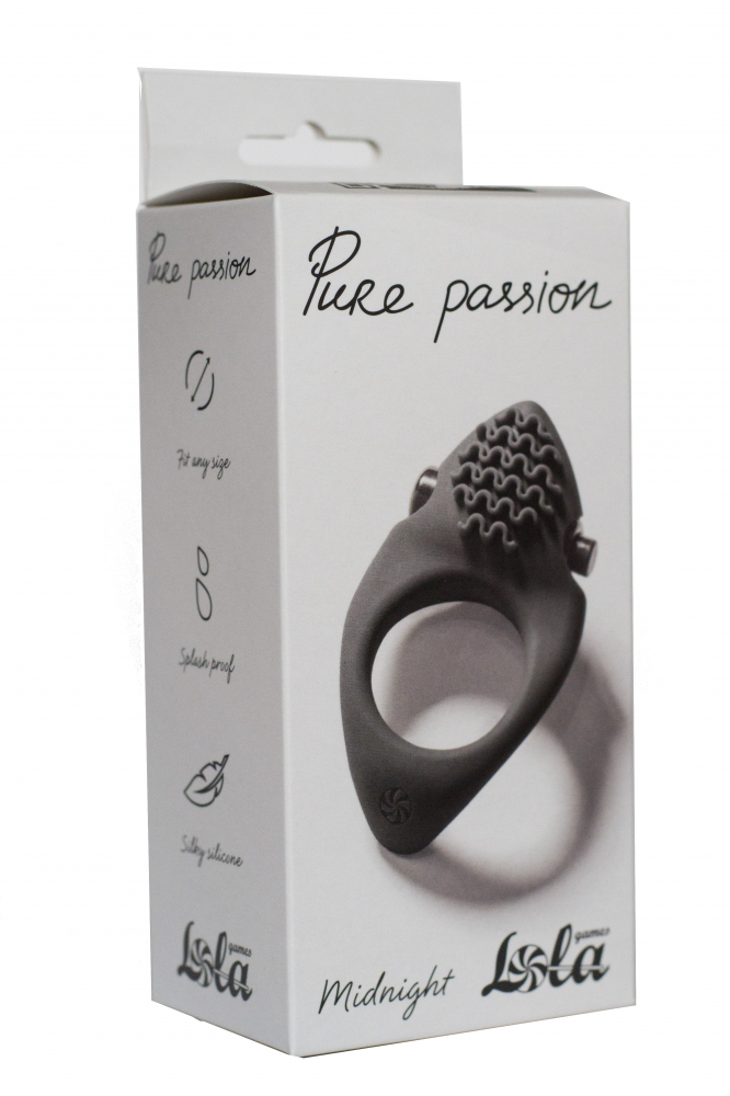 Эрекционное виброкольцо Pure Passion MIDNIGHT