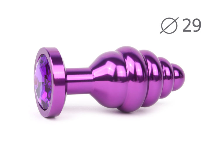 Купить Втулка анальная VIOLET PLUG SMALL фиолетовая, цвет кристалла фиолетовый в Секс шоп Тольятти Di'Amore si'