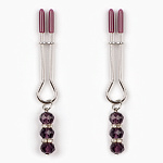 Зажимы для сосков с бусинами 