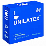 Классические презервативы Unilatex Natural Plain - 3 шт 