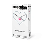 Презервативы утолщенные черные, "Masculan, 4 Ultra Safe Black" №10, 10 шт. 