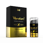 Интимный гель INTT с эффектом вибрации Vodka Energy 15 мл 